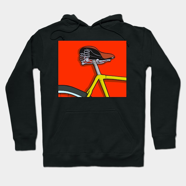 Vintage Bicycle Cartoon Style Hoodie by thelazypigeon